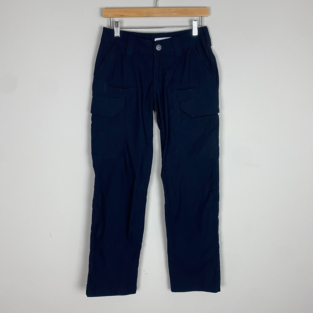 First Tactical Cargo Pants Womens 4 Navy Blue Ripstop Utility Workwear Outdoor